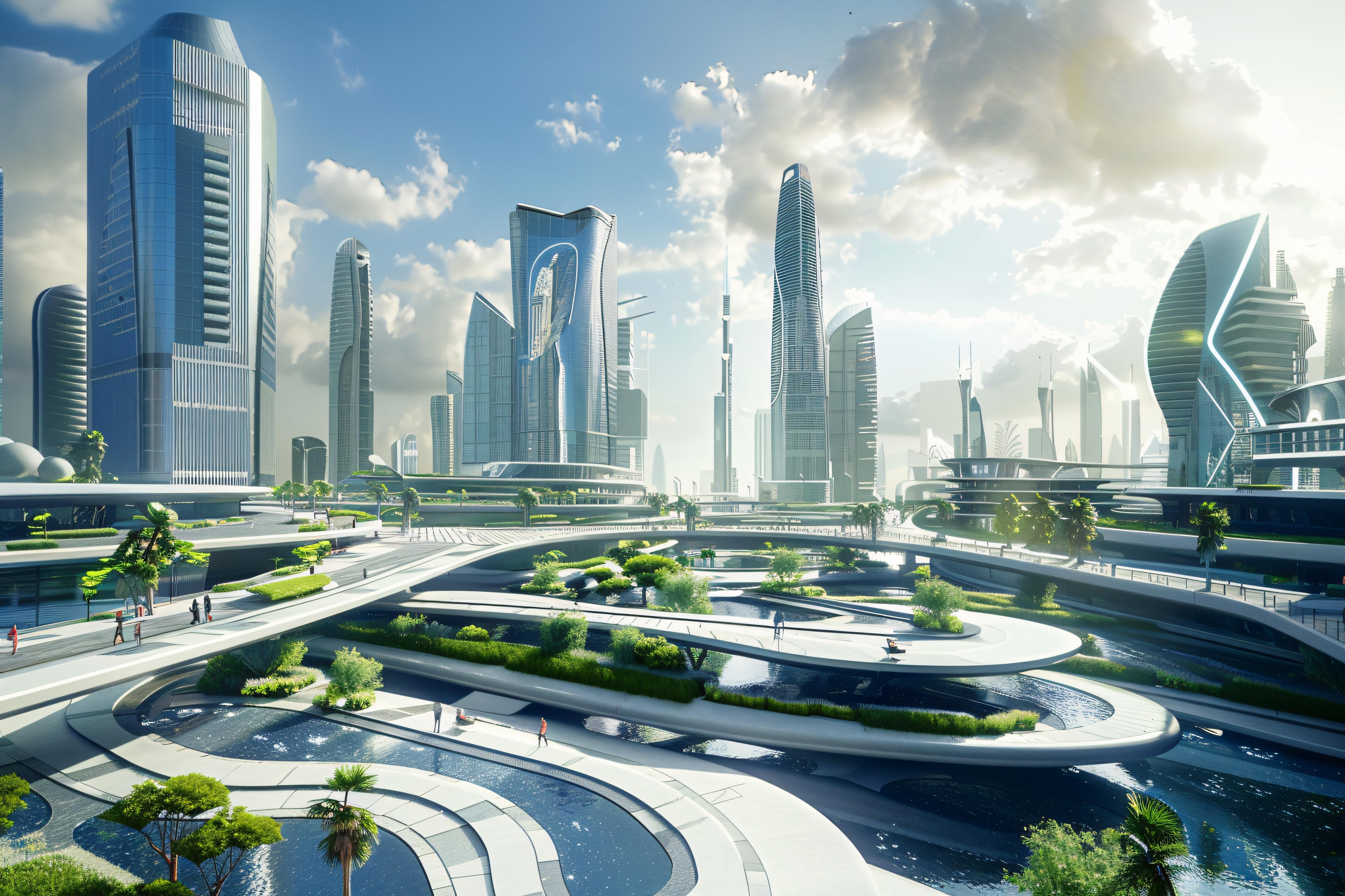 Futuristic Landscape Dubai